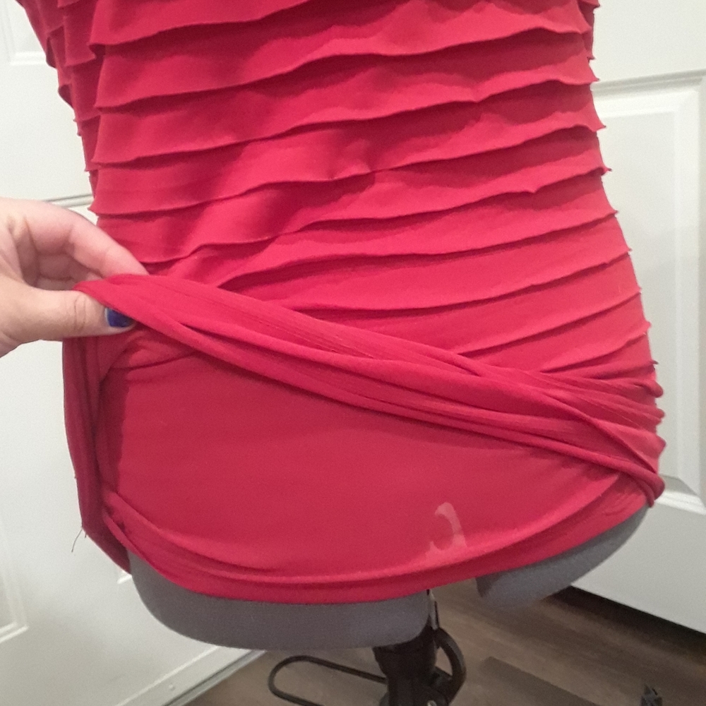 The Limited Red Ruffled Tube Top‎ - Picture 5 of 5